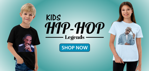 This images is of kids wearing the Hip Hop Legends Clothing. A fightingfortruth Collection